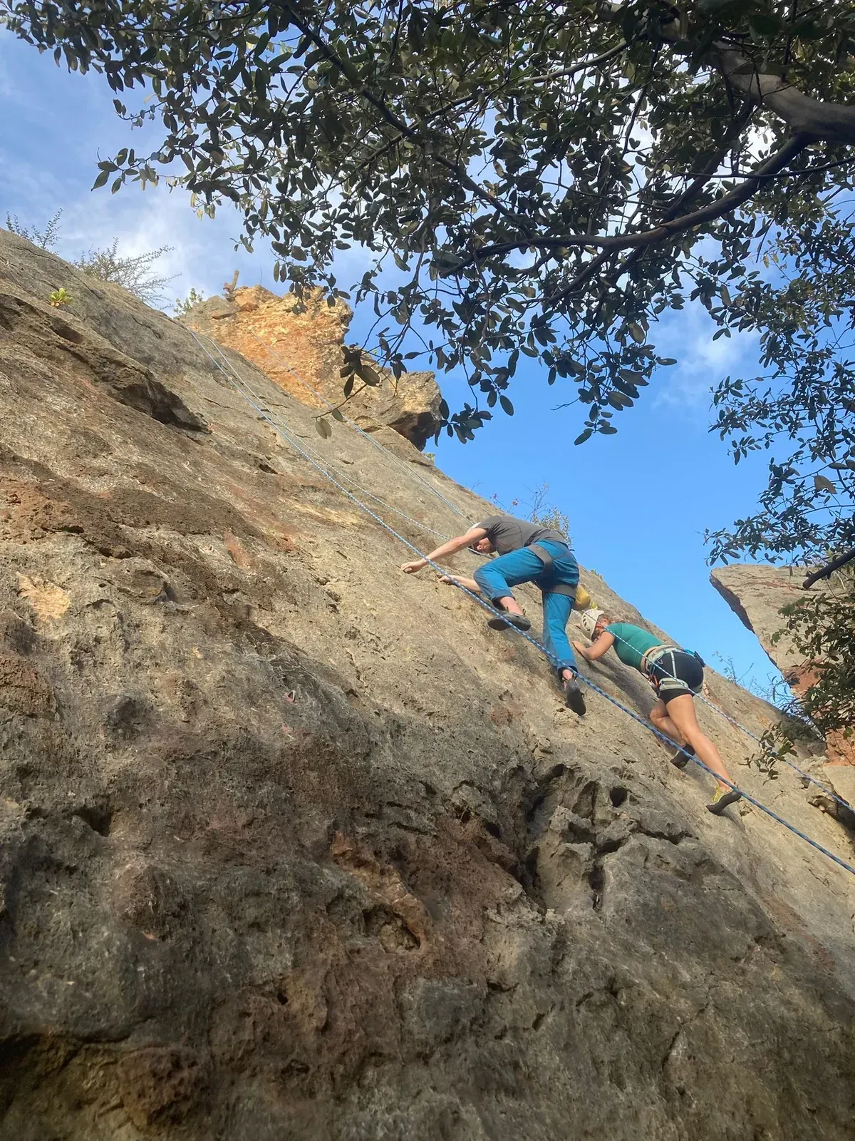 Climbing in Curaçao